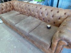 Leatherette Four Seat Sofa