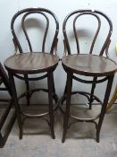 *Two Bentwood Bar Chairs