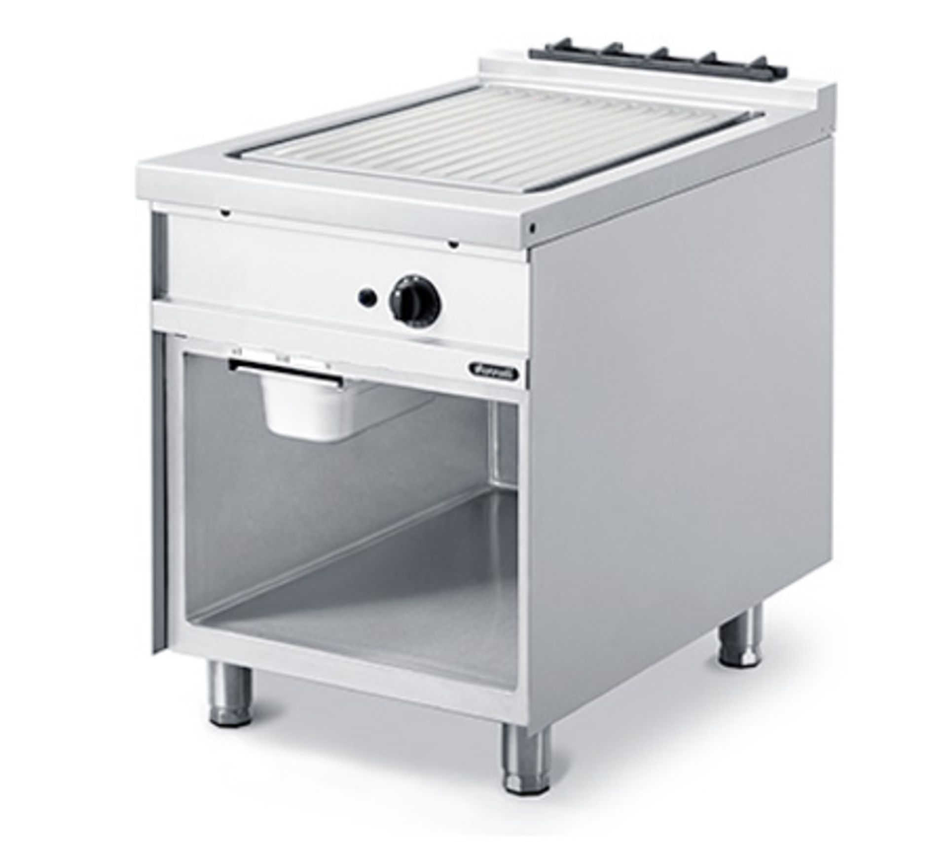 *Grandis 900 Fry Top, gas, stand-alone or suite, 600mm W x 900mm D, manual controls, 16mm thick smoo