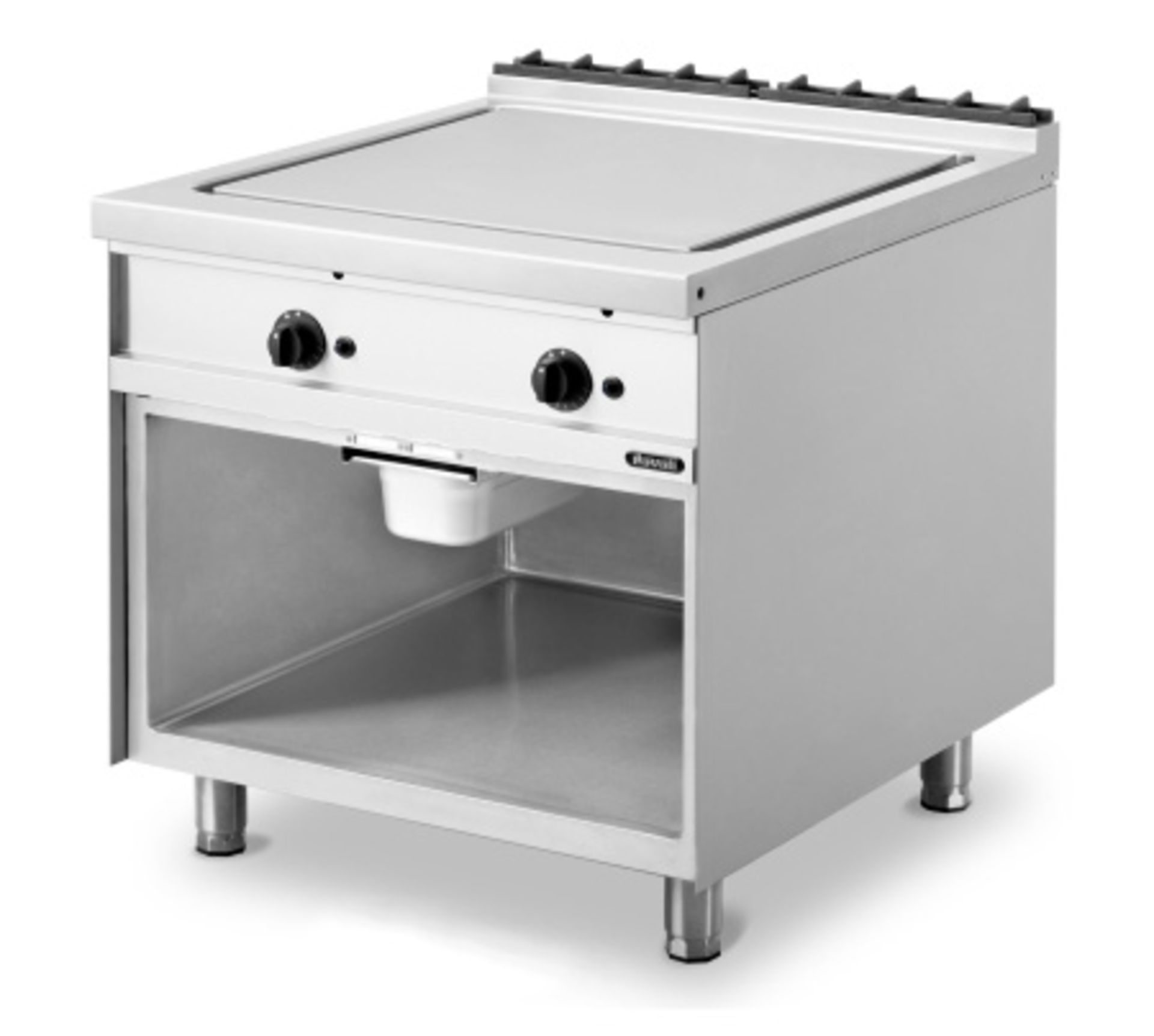 *Grandis 900 Fry Top, gas, stand-alone or suite, 800mm W x 950mm D, manual controls, 16mm thick comb