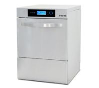 *Glasswasher, undercounter, 30 racks/hour washing capacity, fully electronic touch screen controls w