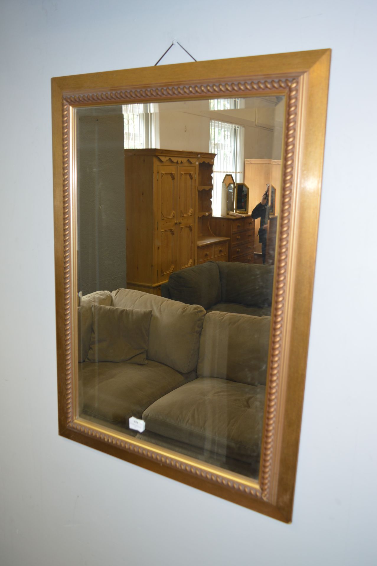 Gilt Framed Bevelled Edge Wall Mirror