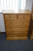 Pine Two Over Four Chest of Drawers