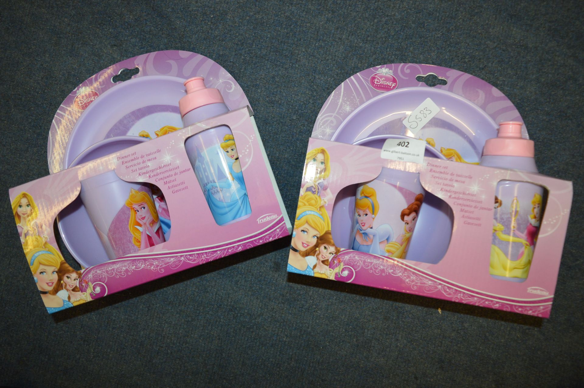 *Two Disney Princess Dinner Sets