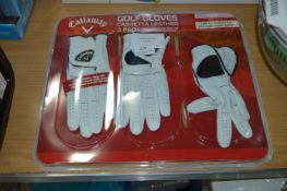 *Callaway Golf Gloves 3pk