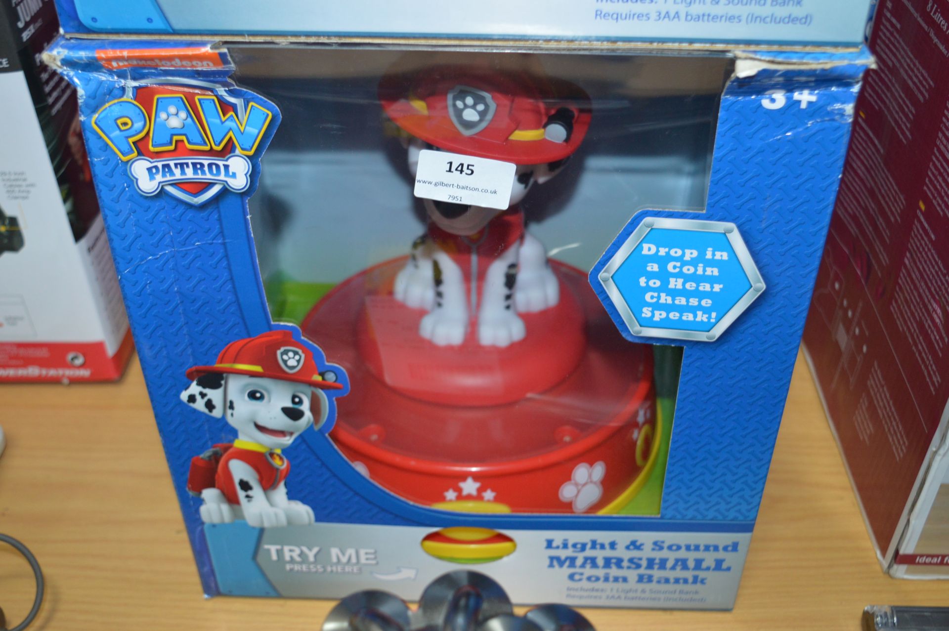 *Paw Patrol Light & Sound Marshall Coin Bank