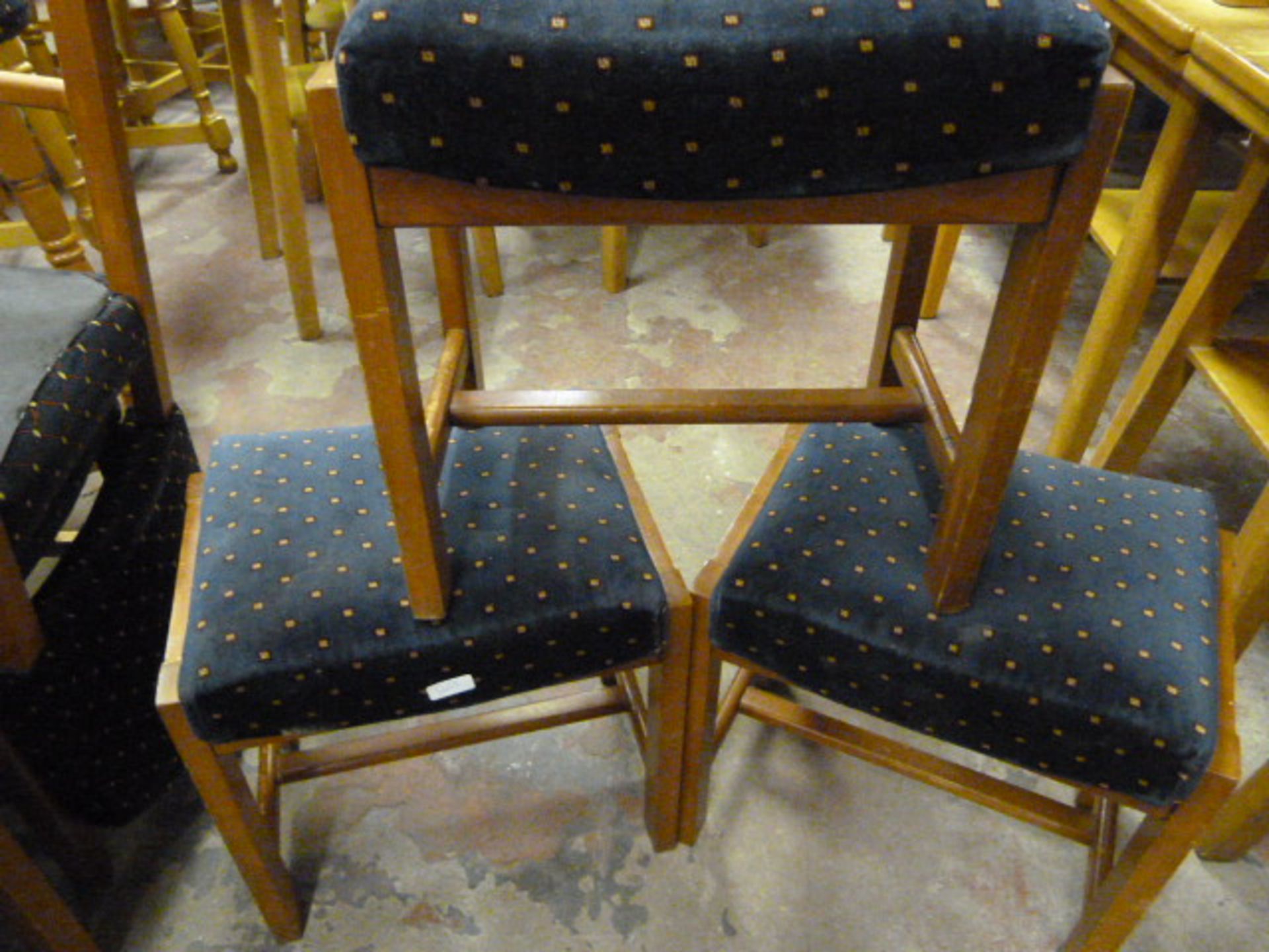 *3 Small Upholstered Stools