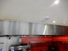 *Stainless Steel Extraction Canopy Complete with Extractor 330x150cm