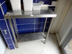 *Stainless Steel Preparation Table with Undershelf 80x40cm