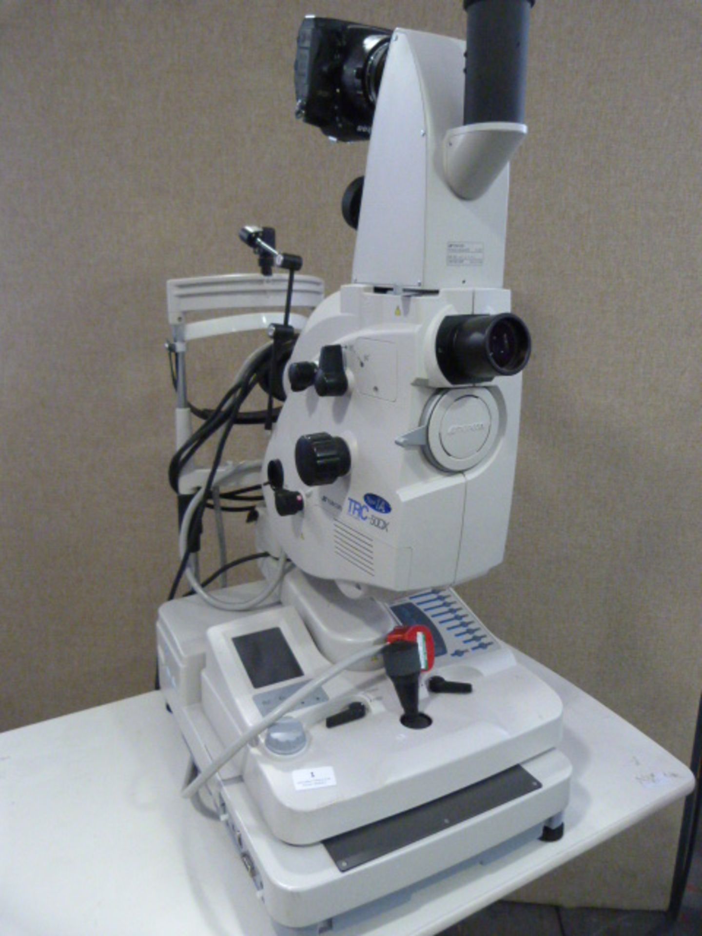 *Topcon TRC-50DX Retinal Camera Type:IA (Mfd - 2007) with, Nikon D7000 Digital Camera on Topcon ATE-