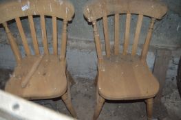 3 Slat Back Kitchen Chairs