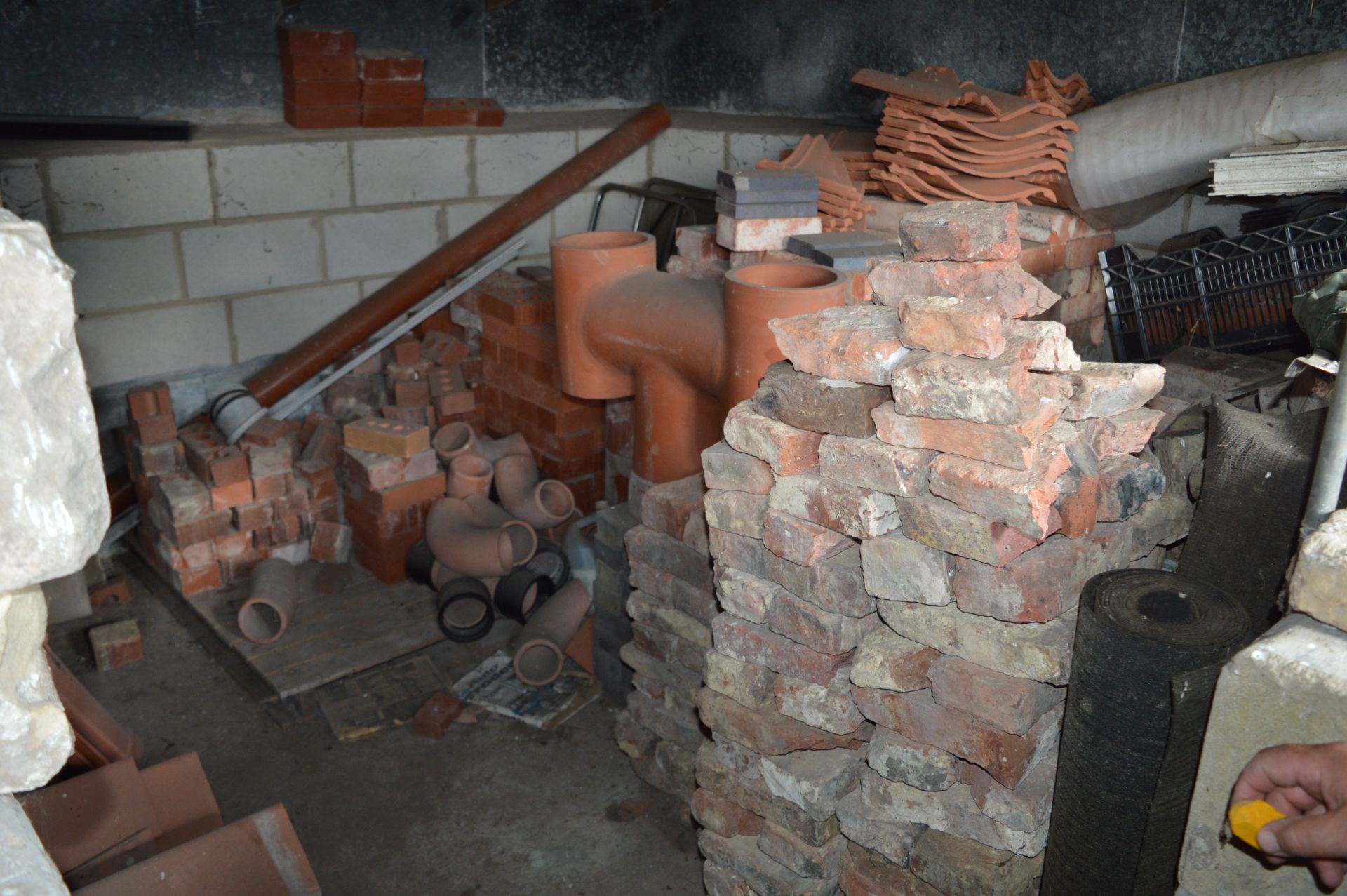 Bricks, Tiles, Chimney Pots and Sanitary Pipe