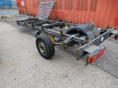 Single Axle Trailer Chassis with Pin Hitch Hydraul