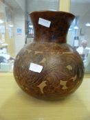 Large Decorative Bulbous Shaped Vase