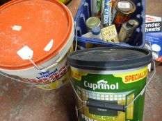 Part Used Tub of Rooster Chicken Manure and Small Quantity of Cleaning Products
