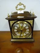 Wiemar German Brass Decorated Mantle Clock