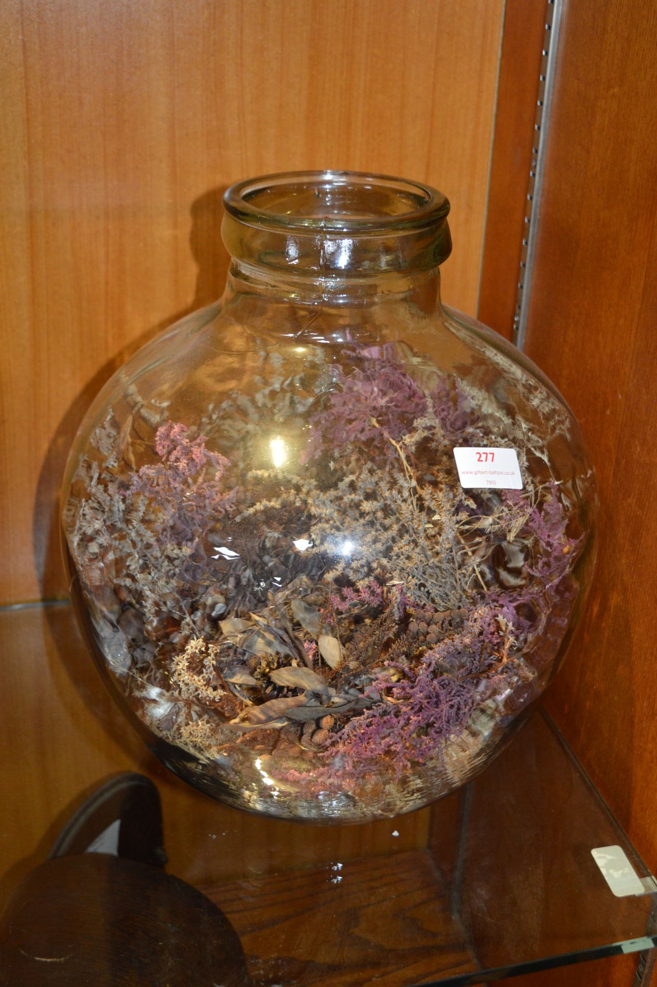 Demijohn with Floral Interior