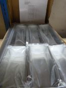 Two Boxes of 6 Stainless Steel Drawer Organiser Tr