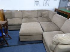 *Light Brown 6 Piece Sectional Sofa