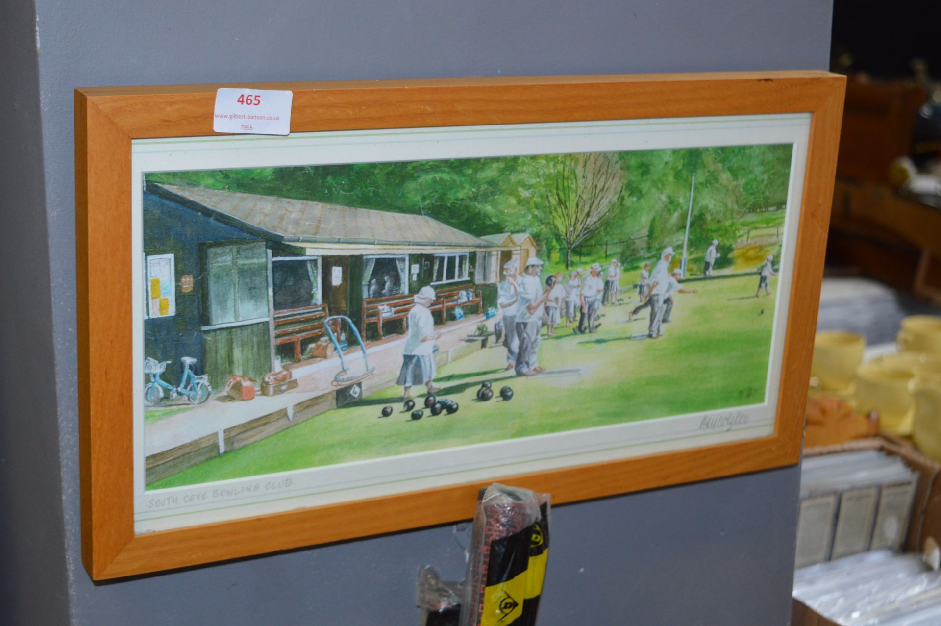 Framed Water Colour - South Cave Bowling Club