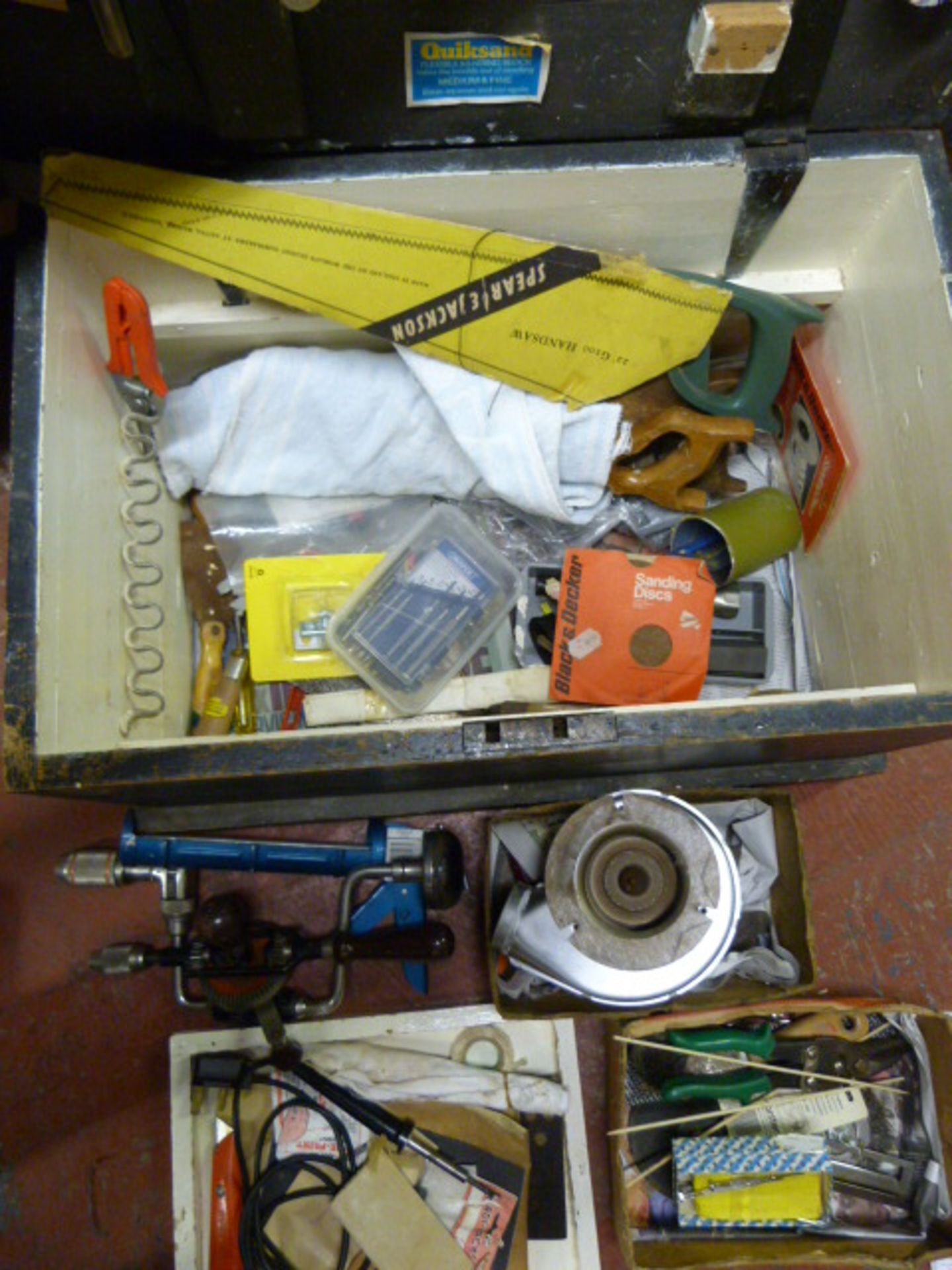 Toolbox Containing an Assortment of Tools