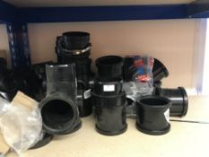 *Assorted Black Plastic Soil Pipe Fittings