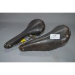 Two Brooks Leather Bicycle Saddles