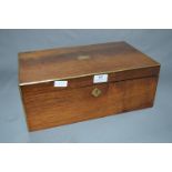 Mahogany Brass Bound Writing Slope Box