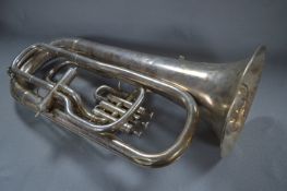 Boosey & Co Silver Plated Tuba with Travel Case