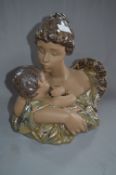 Large Lladro Figurine - Mother & Child (40cm tall 42cm wide)