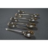 Set of Eight Hallmarked Silver Golf Spoons - Birmingham 1932, Approx 105g