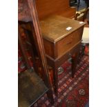 Oak Sewing Cabinet and Contents