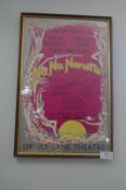 Framed Drury Lane Theater Poster - No No Nanette