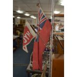 Union Jack Ensign on Pole and a HYC Cotton Banner