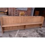 Pine Pew Bench 9'4" Long