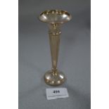 Hallmarked Silver Fluted Vase - Birmingham