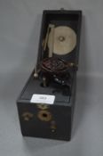 Small 1930's Potable Gramophone Record Player