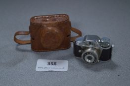 Japanese Minetta Small Camera with Leather Case