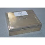 Hallmarked Silver Cigarette Case - London 1955