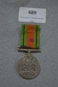 WWII Defense Medal with Bar & Ribbon