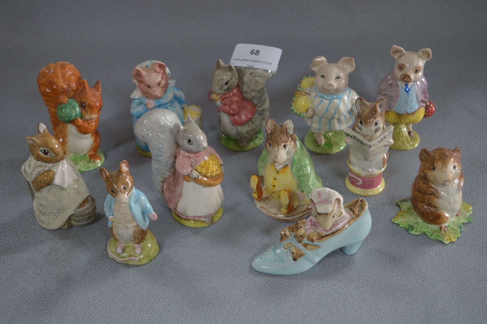 Collection of Twelve Beswick Beatrix Potter Figurines
