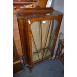 Mahogany Cased Display Cabinet on Claw & Ball Feet