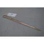 Hallmarked Silver Letter Opener - Sheffield 1976, Approx 33g