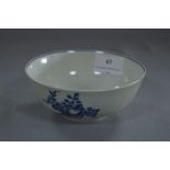 18th Century Liverpool Pottery Blue & White Bowl 15cm Width