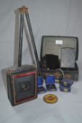 Vintage Box Camera with Lenses, Tripod and Carry Case