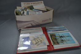 Box Containing Topographical and Shipping Postcards