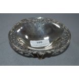 Hallmarked Silver Pierced Decoration Dish - Sheffield 1927, Approx 157g