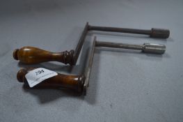 Two Wind-out Table Handles