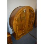 Art Deco Walnut Veneered Display Cabinet