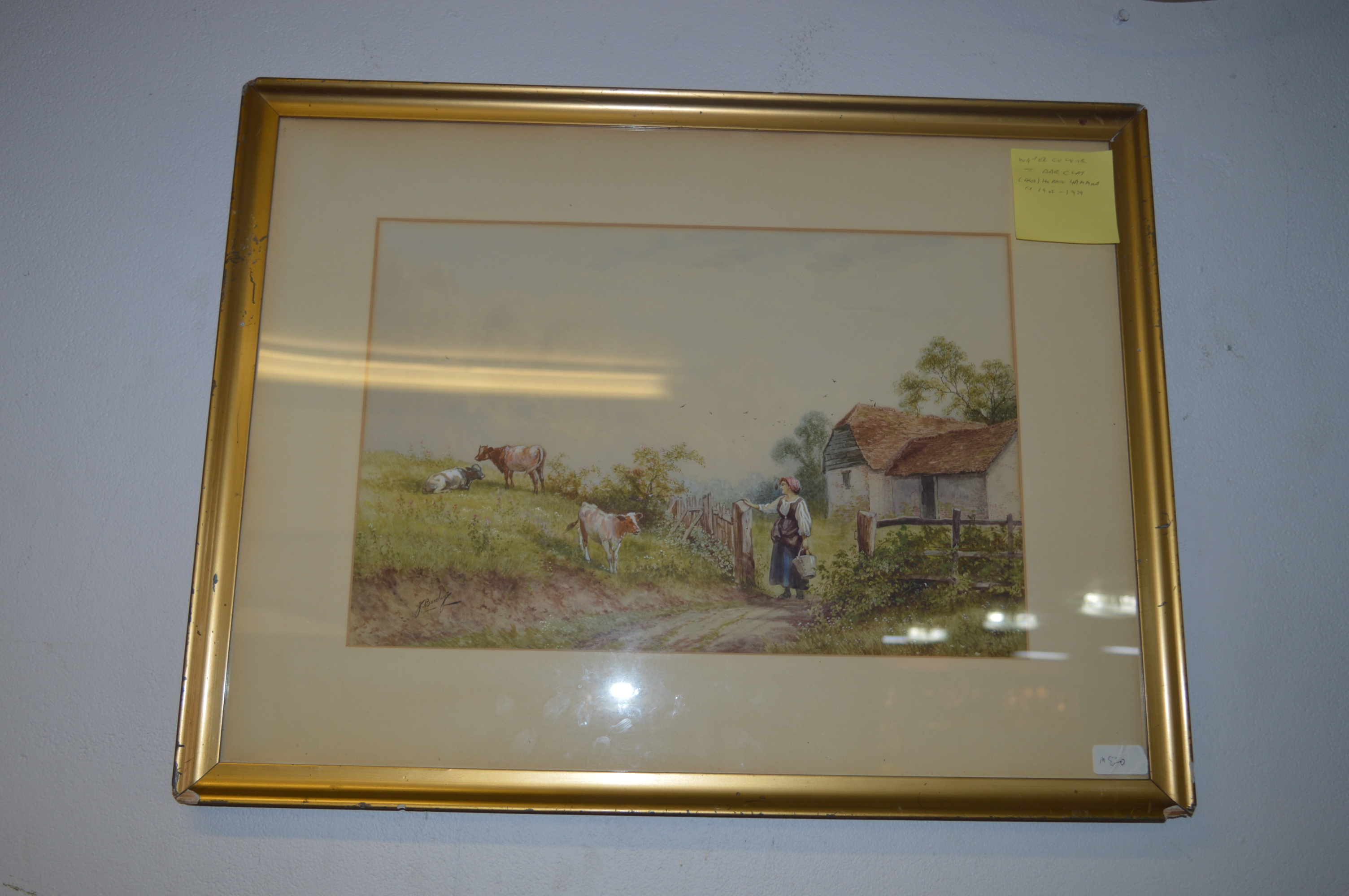 Pair of Gilt Framed Watercolours - Farming Scenes by J.Barclay - Image 3 of 3